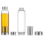 Gourde de sport en verre 550 ml avec filtre