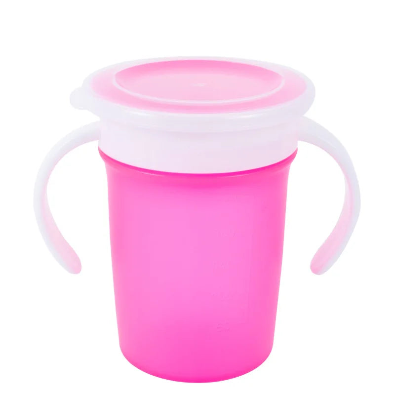 Gourde enfant à poignée — Rose (with cup lid)