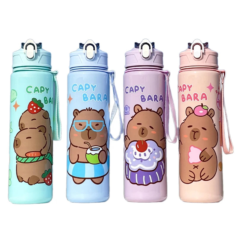 Gourde enfant en plastique sans BPA 800 ml à paille