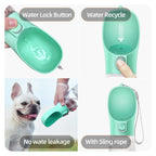 Gourde pour chien 300 ml à 550 ml anti-fuite