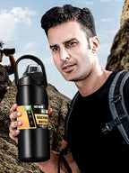Gourde de sport en inox 800 ml à 1,5 L à paille — 9 coloris