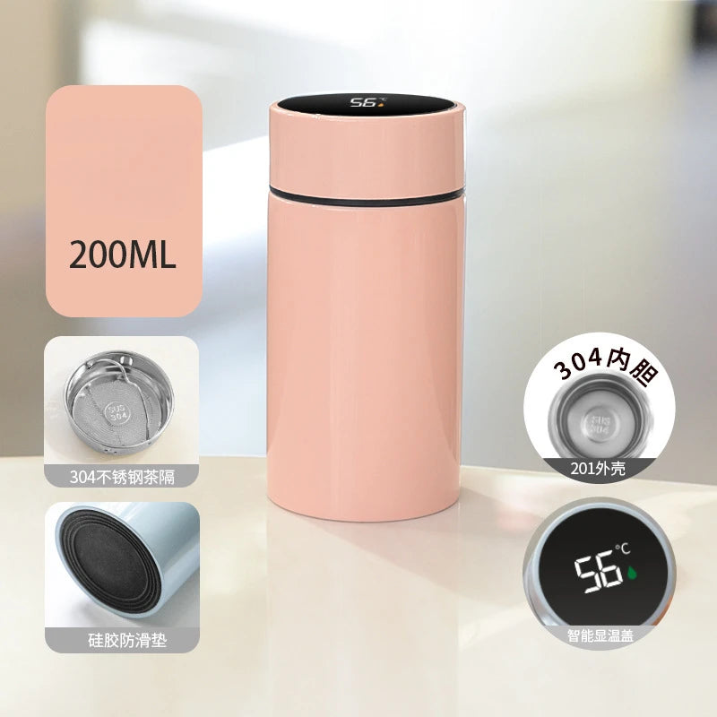 Gourde en inox 200 ml avec filtre — Rose