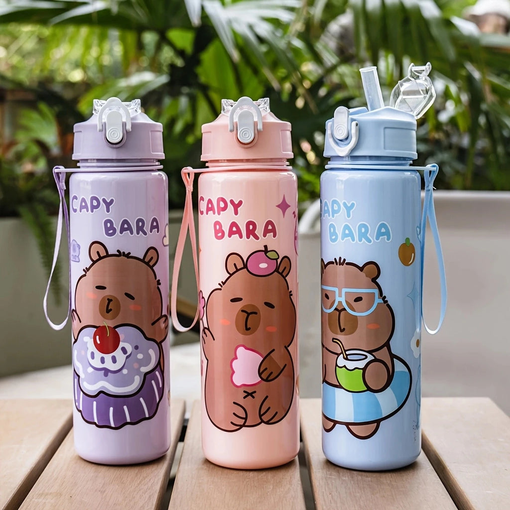 Gourde Enfant - Capybara 750 ml avec paille