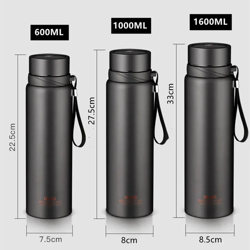 Gourde en inox 600 ml à 1,6 L avec filtre