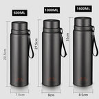 Gourde en inox 600 ml à 1,6 L avec filtre