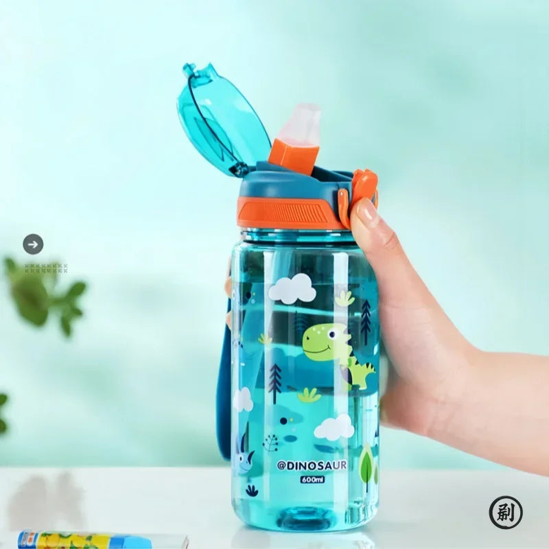 Gourde Enfant transparente - Poissons, Lapins 600 ml