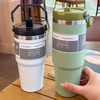 Gourde de sport en inox 590 ml à 890 ml à paille