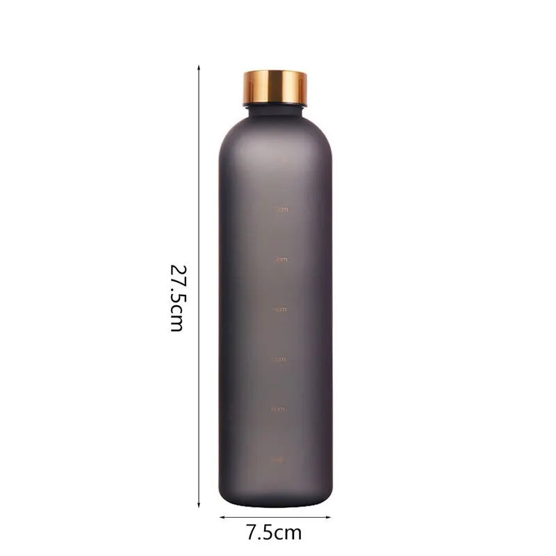 Gourde de sport en plastique sans BPA 950 ml à 1 L graduée