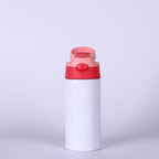 Gourde enfant en inox 360 ml à paille