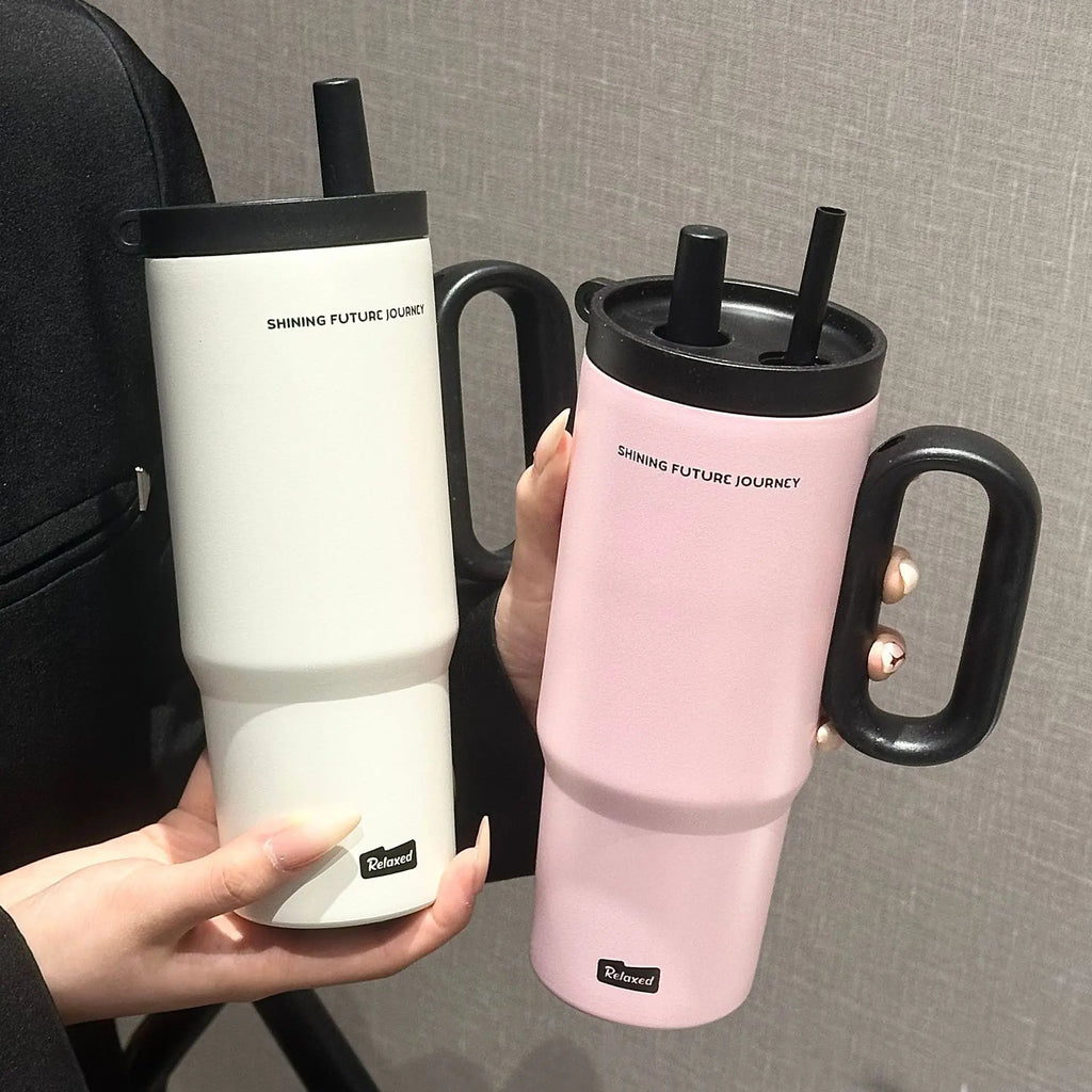 Gourde de sport en inox 720 ml à 750 ml à paille