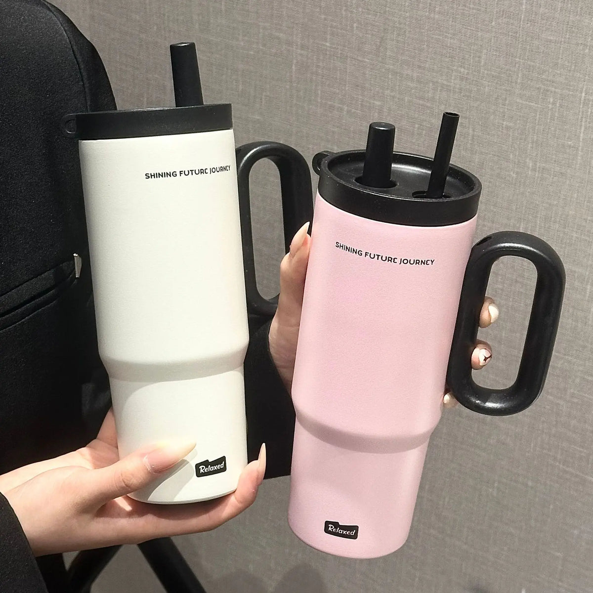 Gourde de sport en inox 720 ml à 750 ml à paille