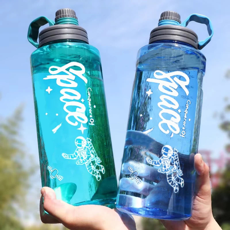 Gourde de sport en plastique sans BPA 1,1 L à 3 L avec filtre
