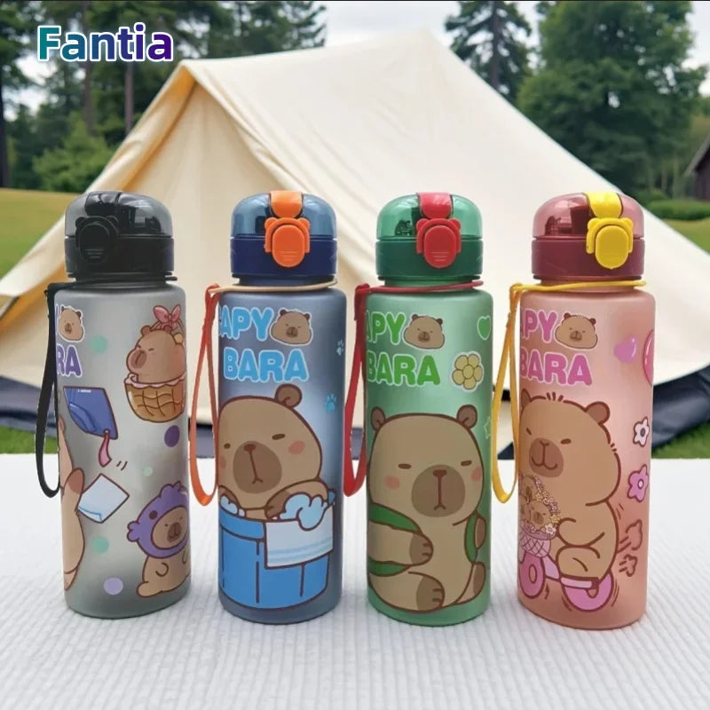 Gourde enfant en plastique sans BPA 750 ml à paille