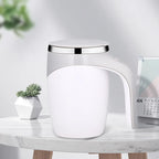 Gourde à café en inox 400 ml — Blanc nacré