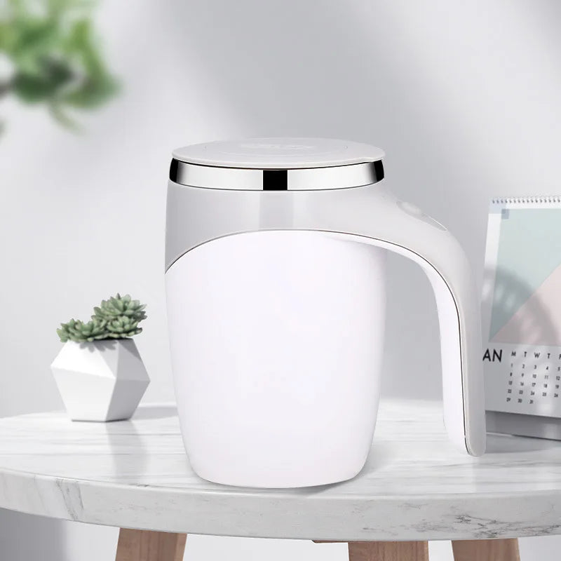 Gourde à café en inox 400 ml — Blanc nacré