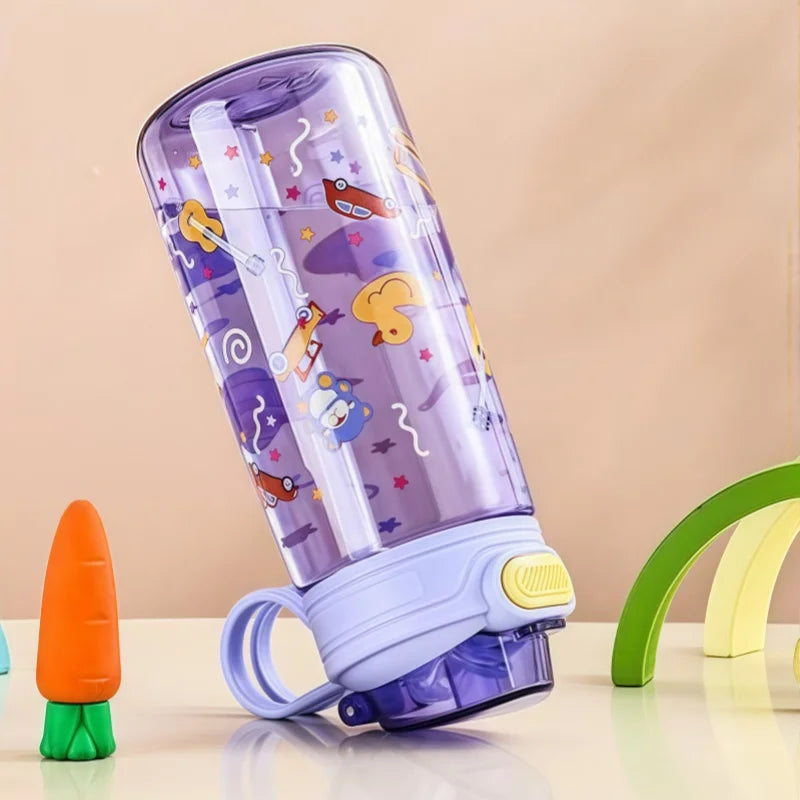Gourde enfant 550 ml à paille