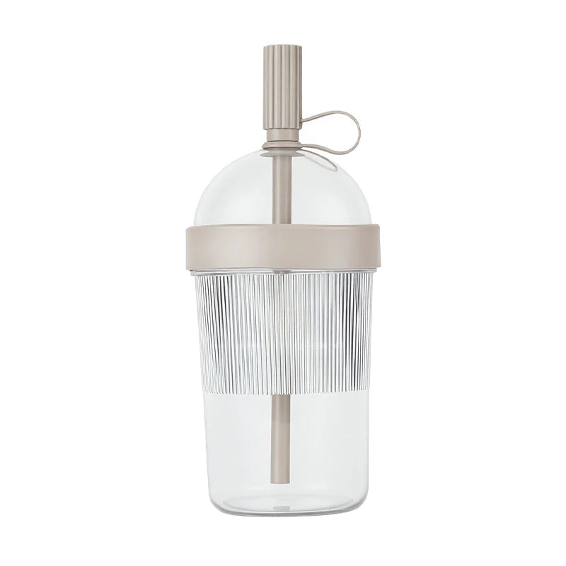 Gourde à café 500 ml à paille — Marron