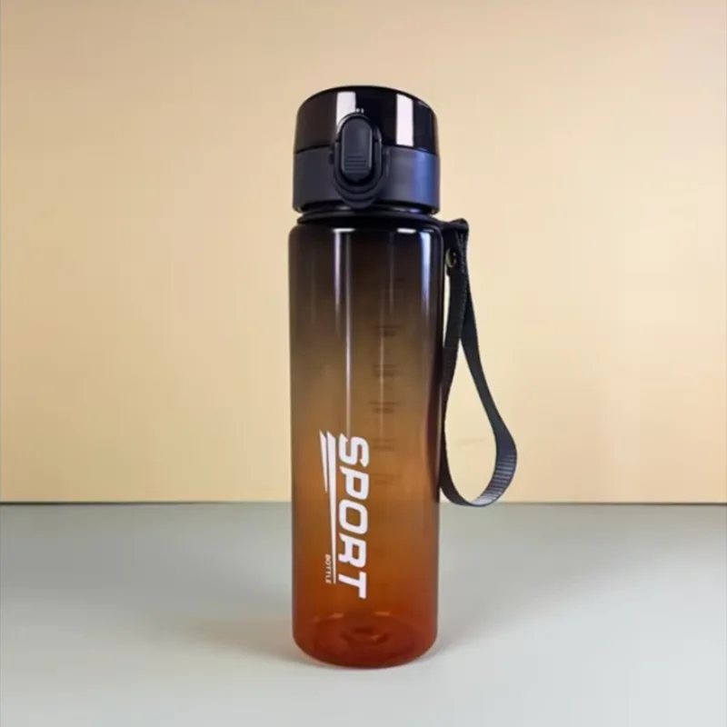 Gourde de sport en plastique sans BPA 400 ml à 560 ml — 560 ml Marron sport