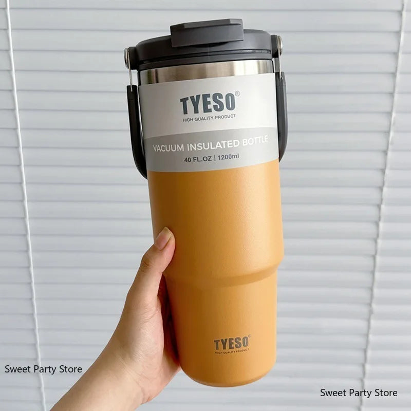 Gourde en inox 600 ml à 1,2 L isotherme — 750 ml Jaune