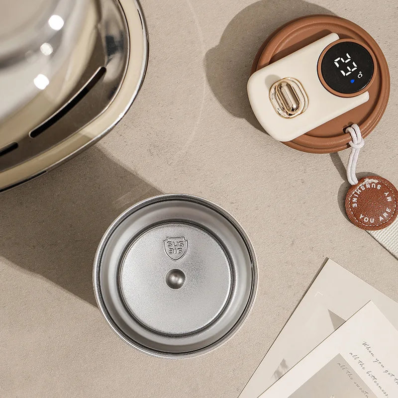 Gourde à café en inox 450 ml à affichage de température