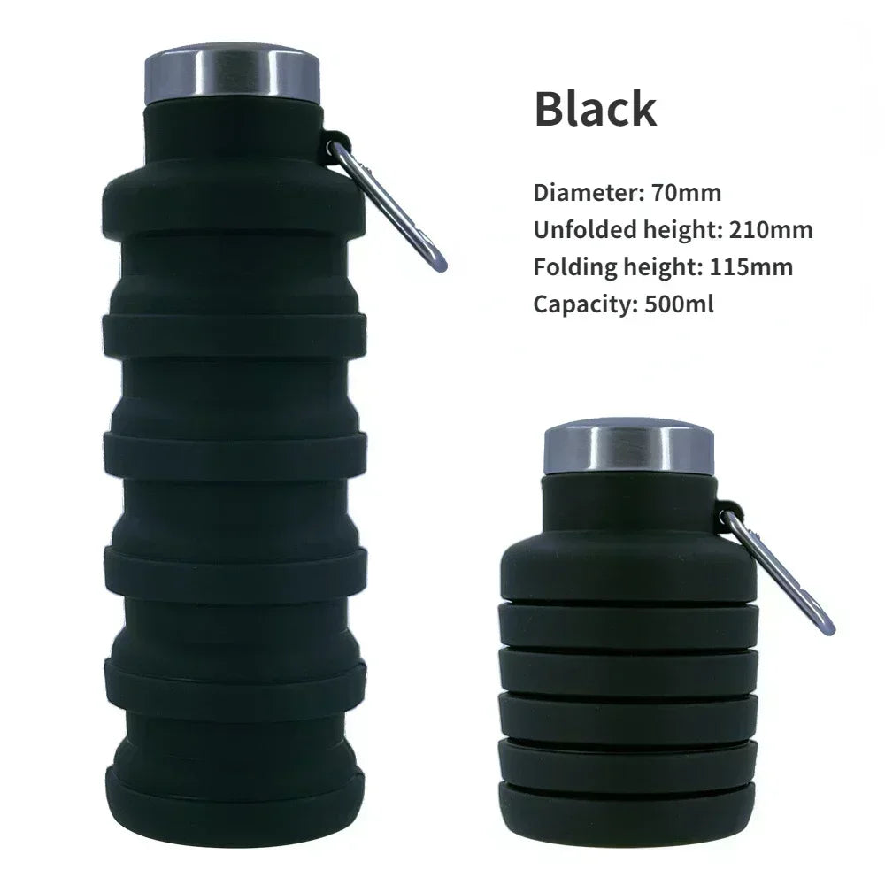 Gourde à café en silicone — Noir