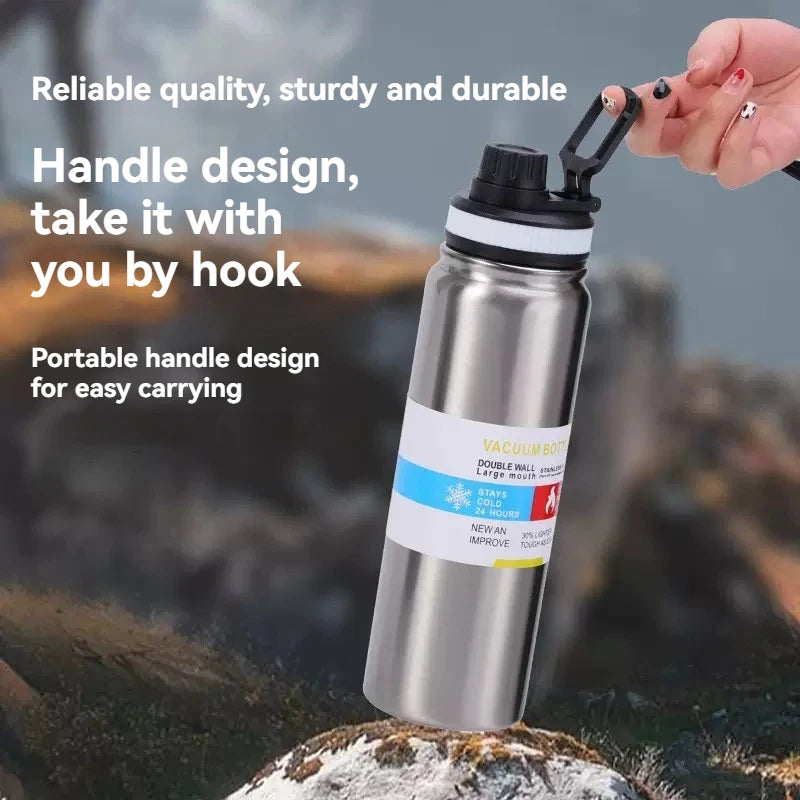 Gourde de sport en inox 600 ml à 1 L isotherme