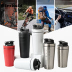 Gourde de sport en inox 500 ml à 750 ml shaker anti-fuite