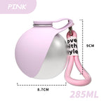 Gourde pour chien en inox — Rose