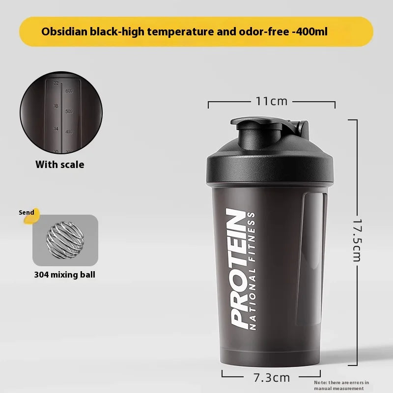 Gourde de sport 400 ml à 600 ml shaker — 4 coloris