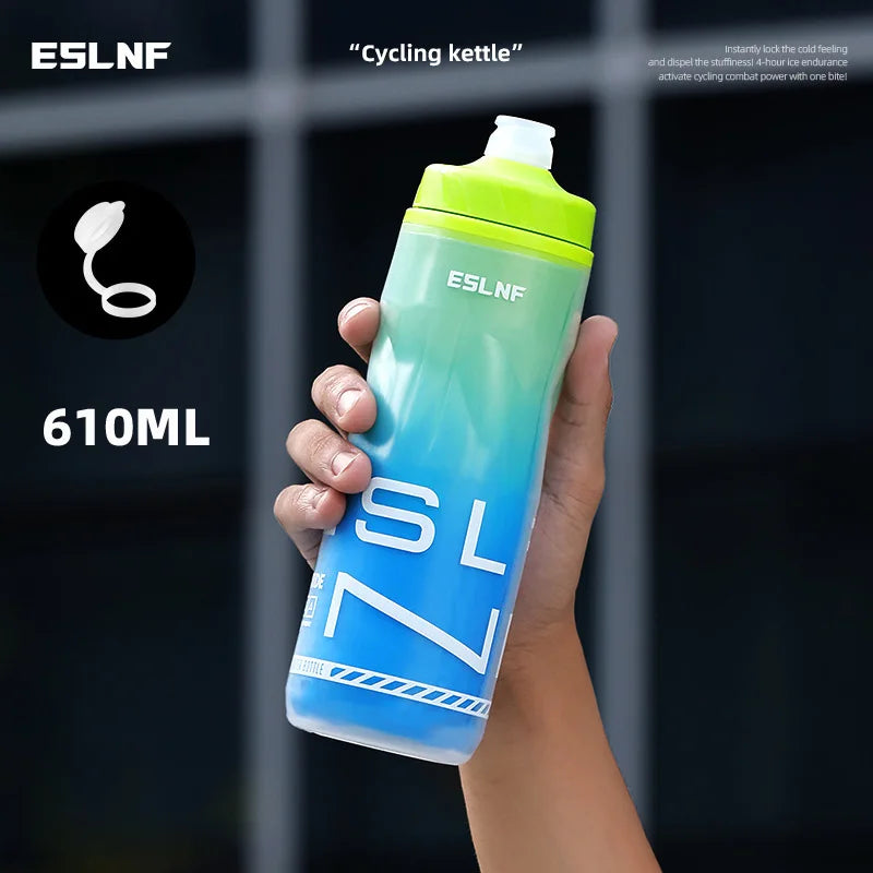 Gourde de vélo 610 ml isotherme — Vert