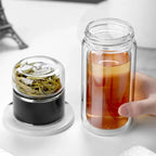 Gourde en verre 420 ml avec filtre
