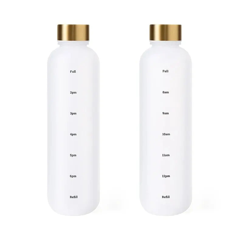 Gourde de sport en plastique sans BPA 950 ml à 1 L anti-fuite — Blanc