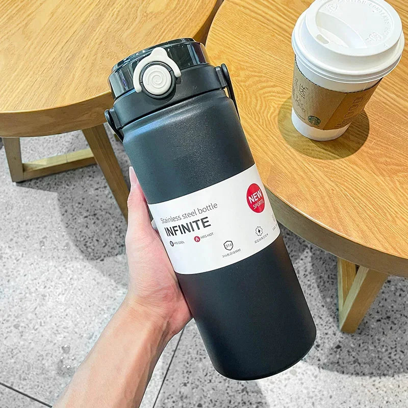 Gourde en inox 1 L à 1,2 L à paille
