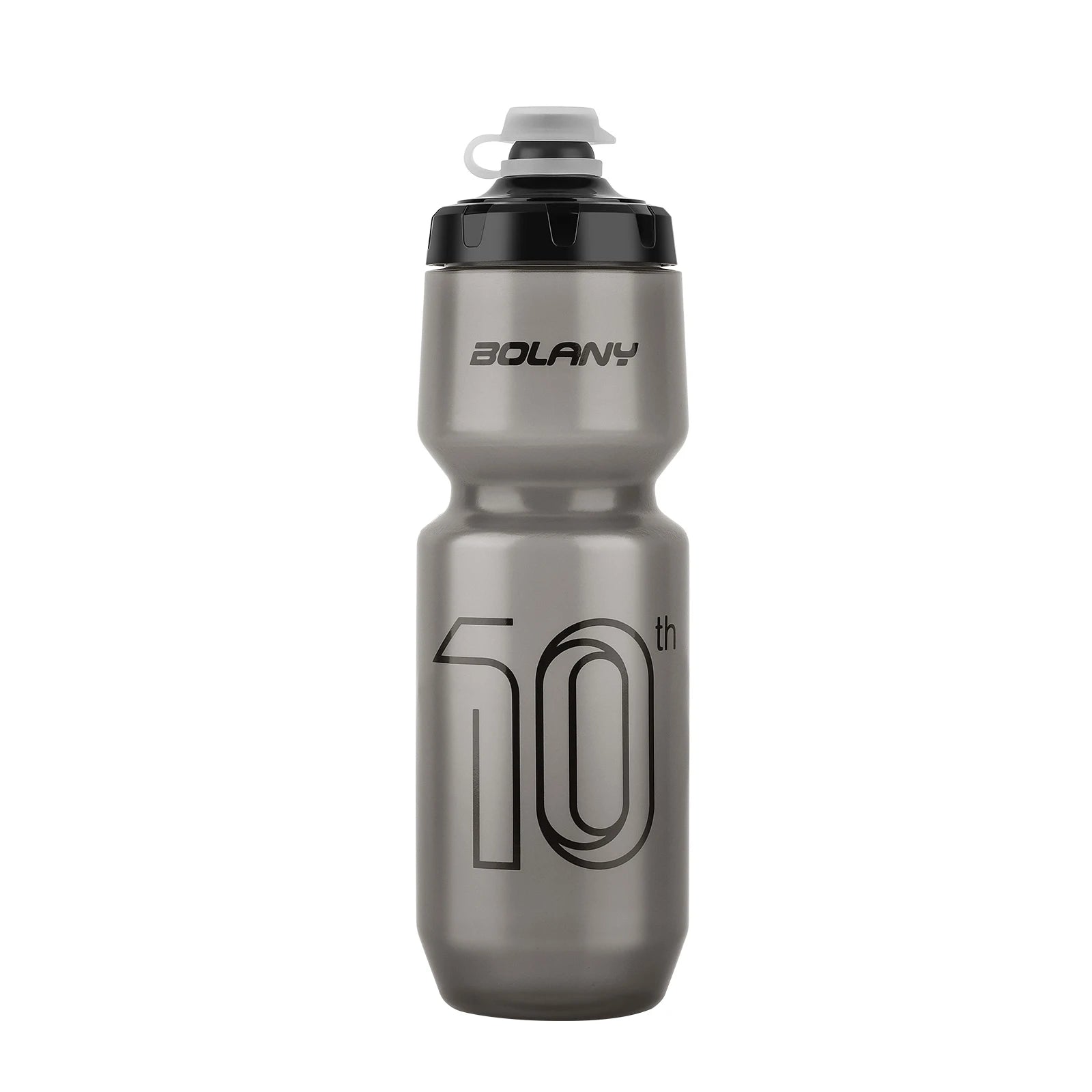 Gourde de vélo en plastique sans BPA 750 ml — Noir translucent