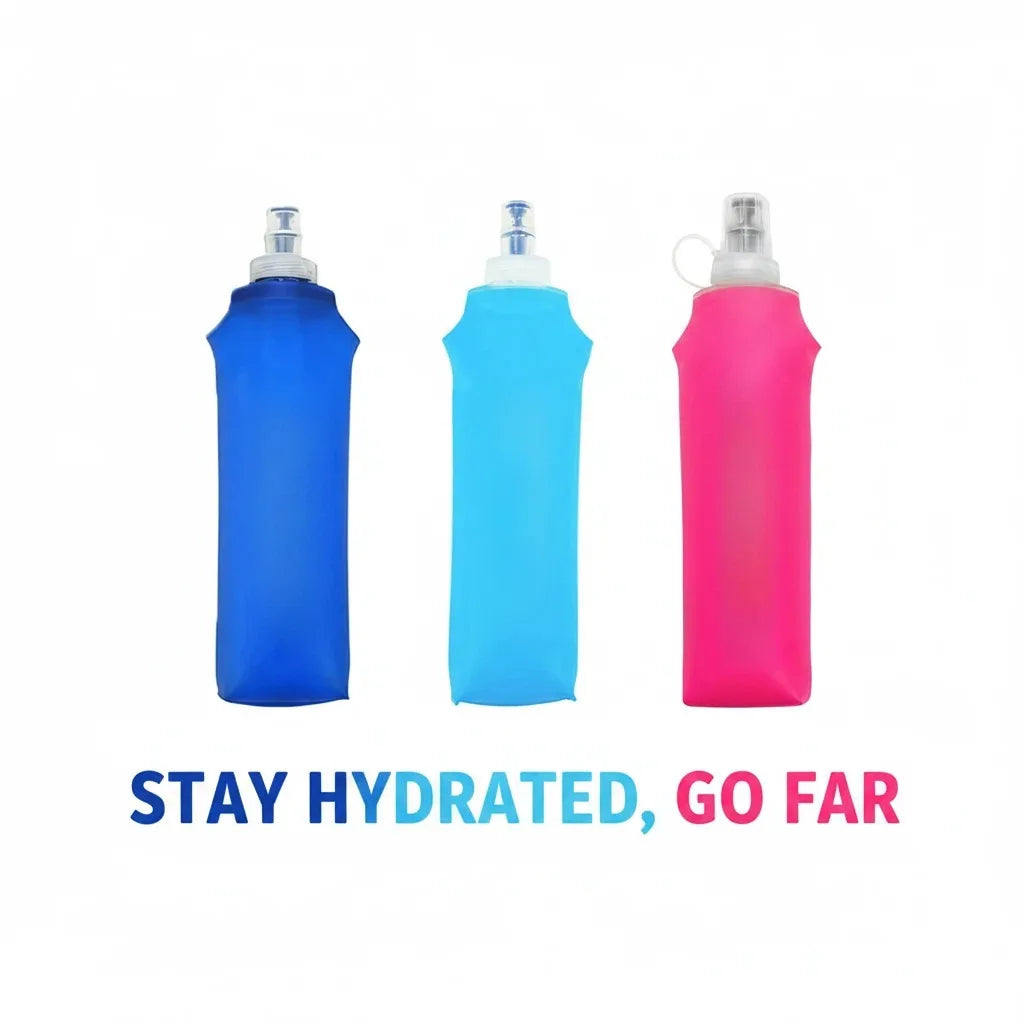 Gourde de sport en silicone 150 ml à 500 ml — 9 coloris