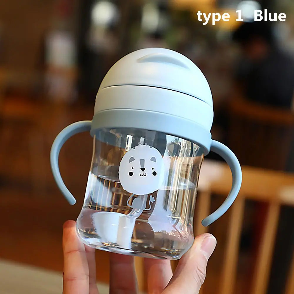 Gourde enfant 250 ml à 500 ml à paille — Bleu modèle 1