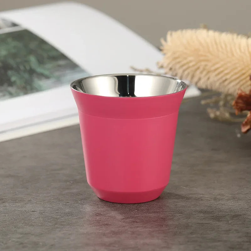 Gourde à café en inox isotherme — Magenta