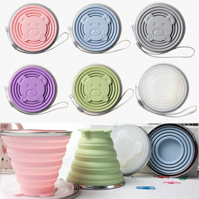 Gourde de sport en silicone 180 ml à 320 ml