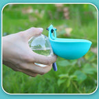 Gourde pour chien en silicone à mousqueton