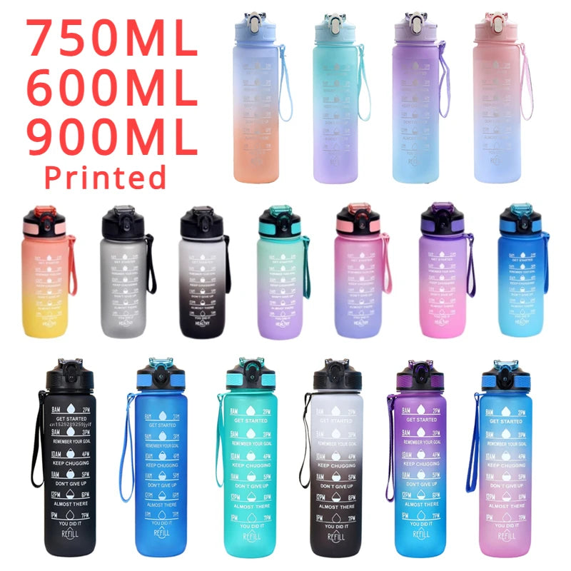 Gourde de sport en verre 600 ml à 1 L