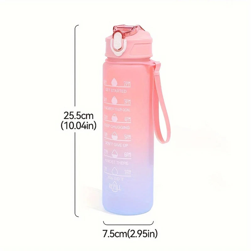 Gourde de sport en plastique sans BPA 700 ml à paille