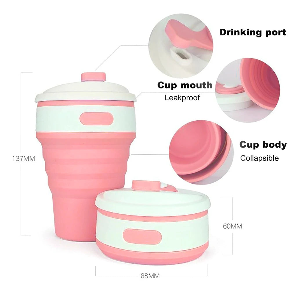 Gourde à café en silicone 350 ml à 500 ml