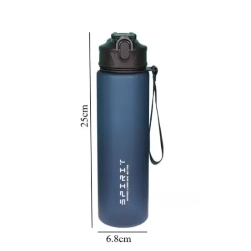 Gourde de sport en plastique sans BPA 750 ml à paille