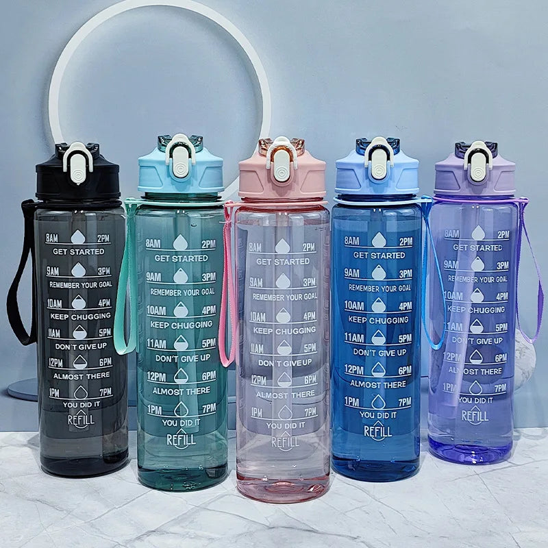 Gourde de sport 800 ml à paille
