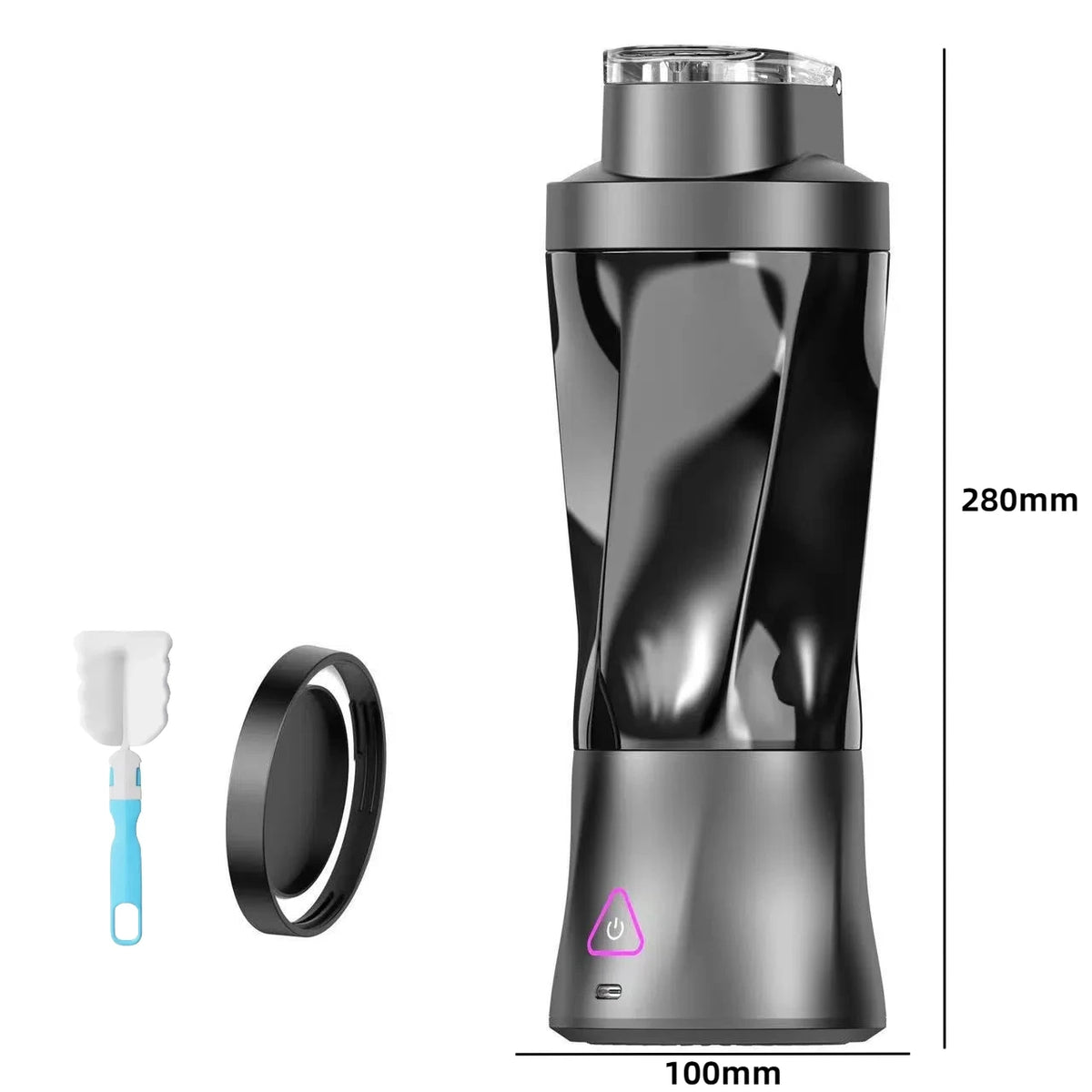 Gourde 700 ml shaker — Noir hd 10