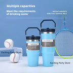 Gourde de sport en inox 590 ml à 890 ml à paille