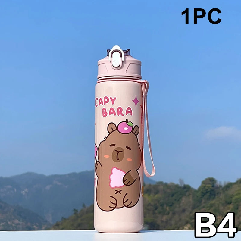 Gourde enfant en plastique sans BPA 800 ml à paille — B4