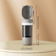 Gourde pour chien 180 ml à 400 ml — Gris