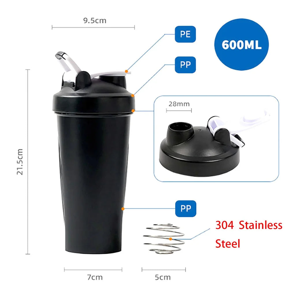 Gourde de sport 600 ml shaker