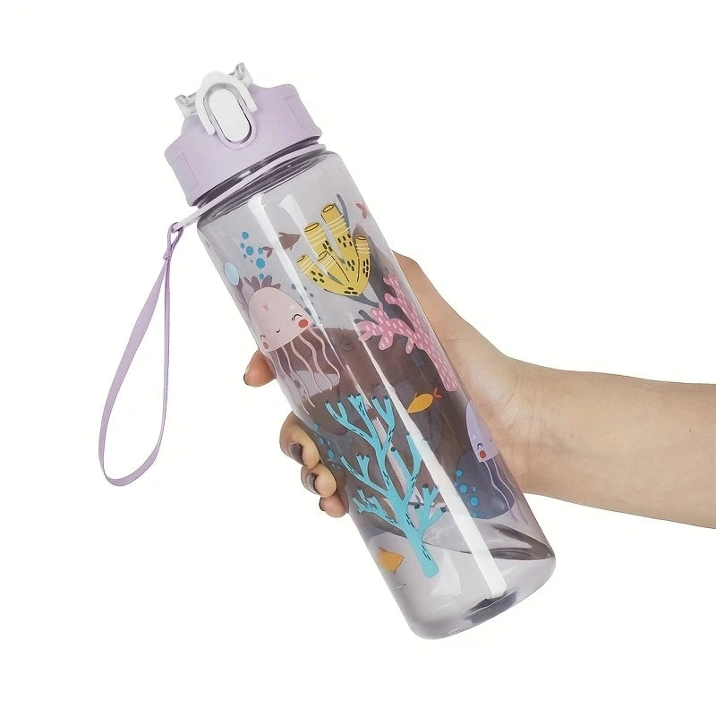 Gourde enfant en plastique sans BPA 680 ml à 750 ml — Transparentbluewhale